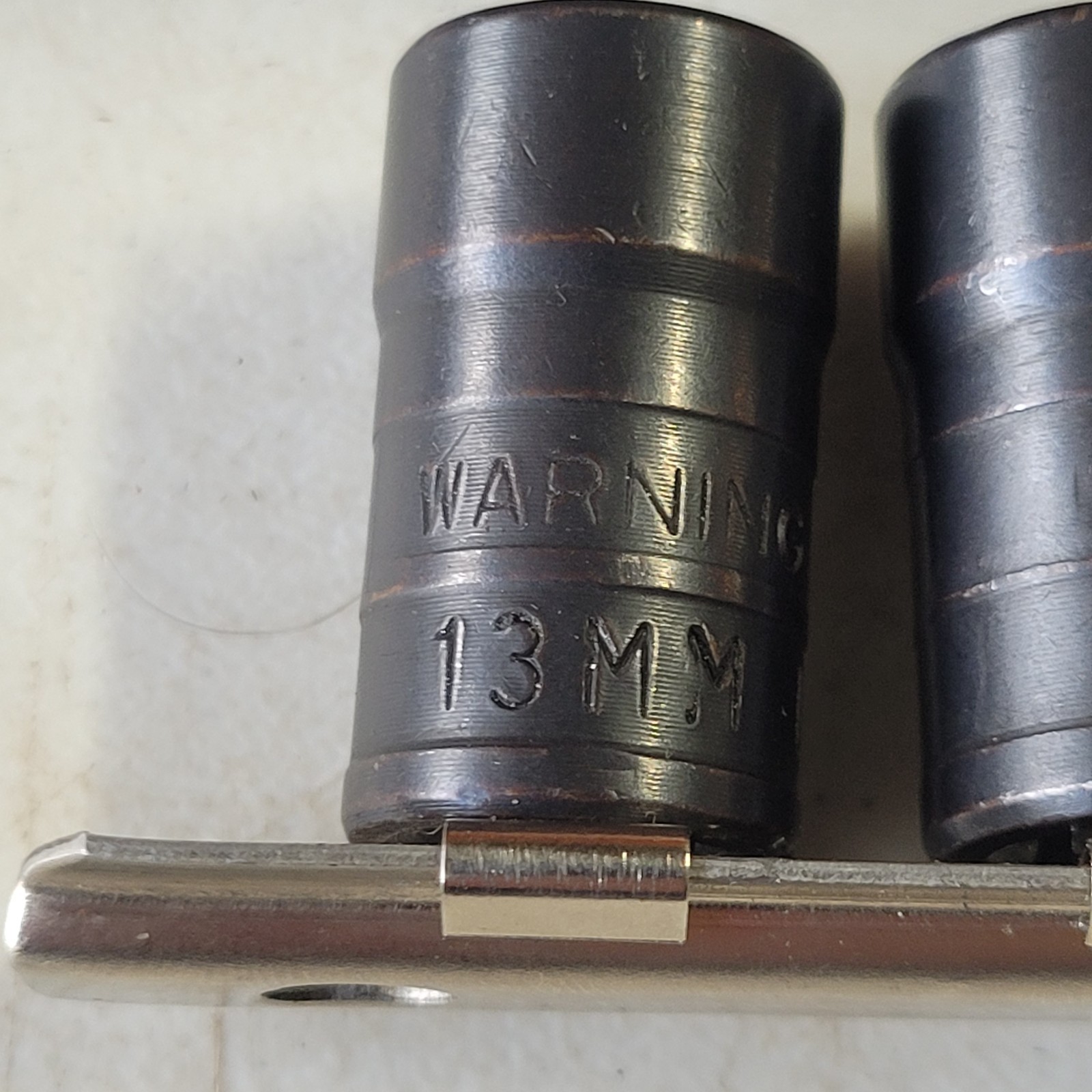 Vtg Mac Tools 7 Pc 3/8″ Drive Twist Socket Set 13-22mm Oil Drain Plug Tool TS490