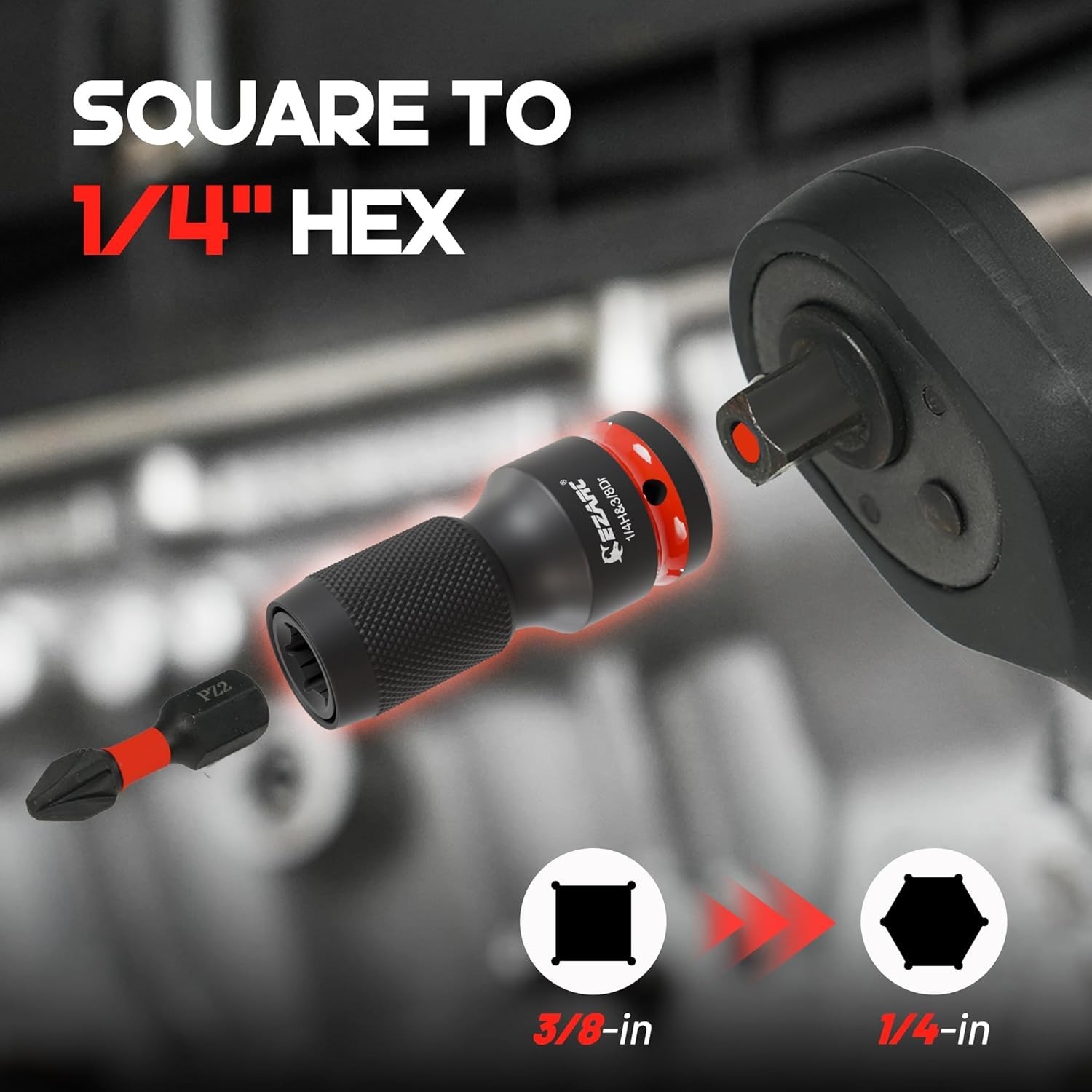 21PCS Impact Socket Adapter Set, Includes CR-MO Universal Swivel Socket Set, …