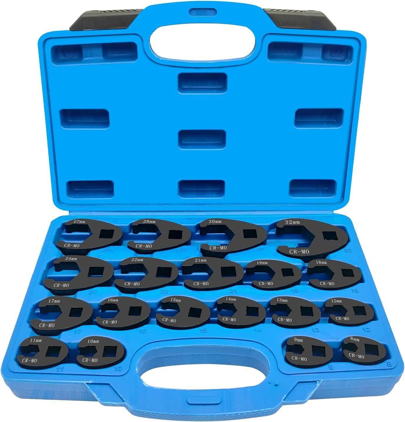 Crows foot Wrench Set 1/2″ and 3/8” Drive Flare Nut Crowfoot Wrench Set Metric