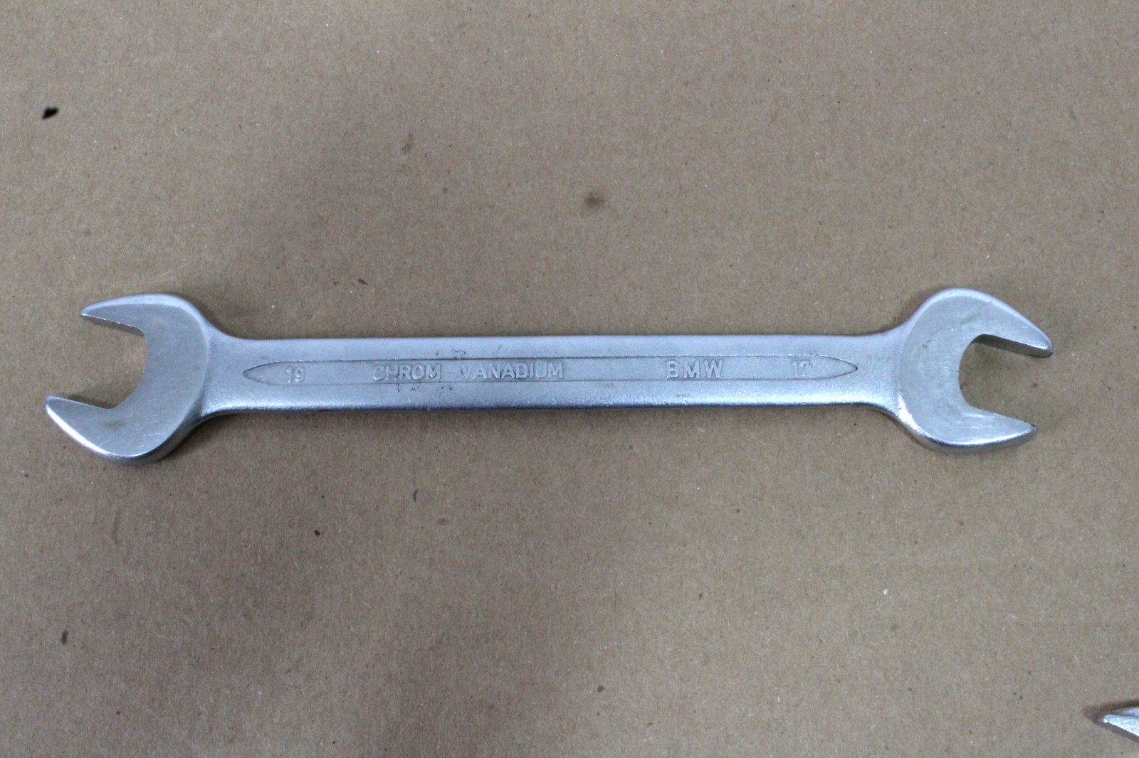 BMW Heyco 350 19mm-17mm & 17mm-14mm West Germany Open End Wrench Chrom-Vanadium