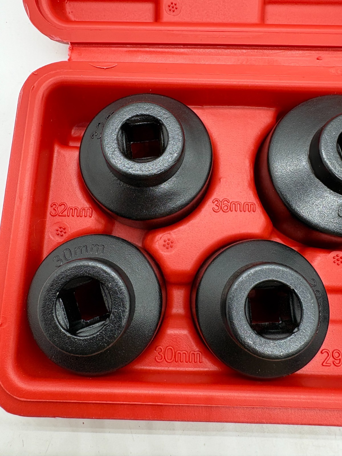 7-Pc Oil Filter Cap Wrench Socket Set 24mm 29mm 27mm 30mm 32mm 38mm Tool