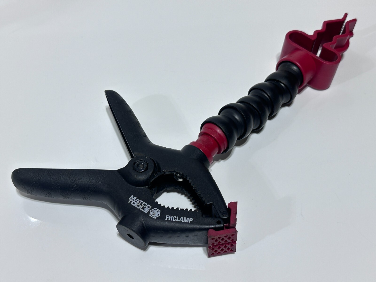 Matco Tools FHCLAMP Flexible Adjustable Clamp w/ Red Rubber Pads, Clip-On