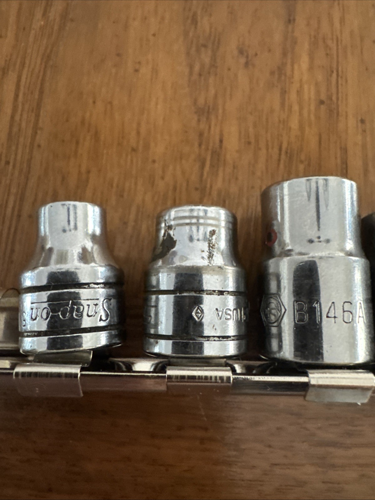 Snap On 3/8″ Drive 10Pc SAE Shallow 6 Pt Chrome Socket 5/16 To 7/8 Read