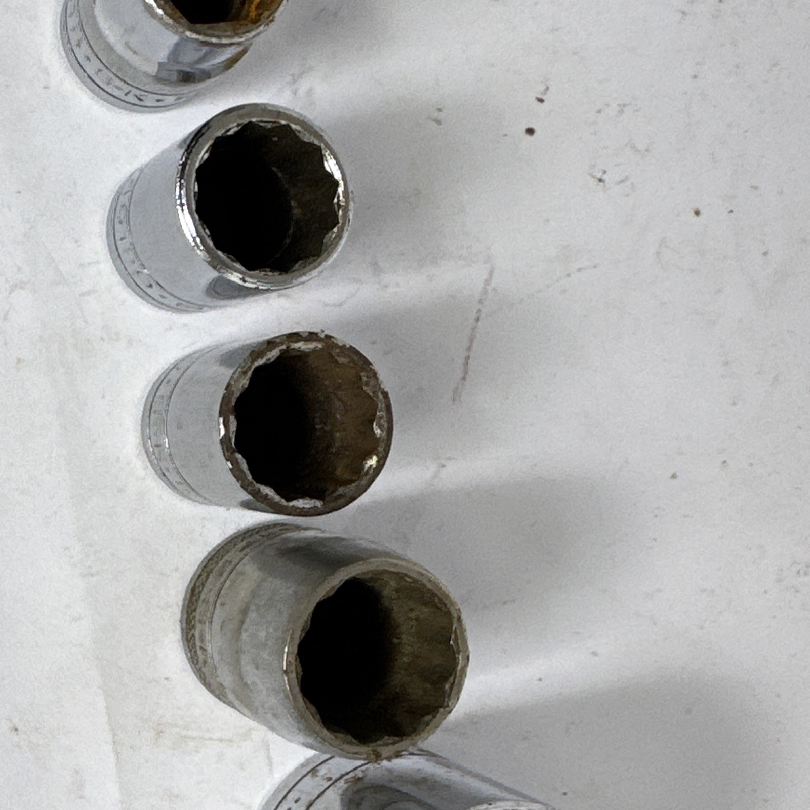 S-K SK 9pc 1/2” Drive SAE Socket Lot USA Vintage 6pt 12pt w/ Swivel