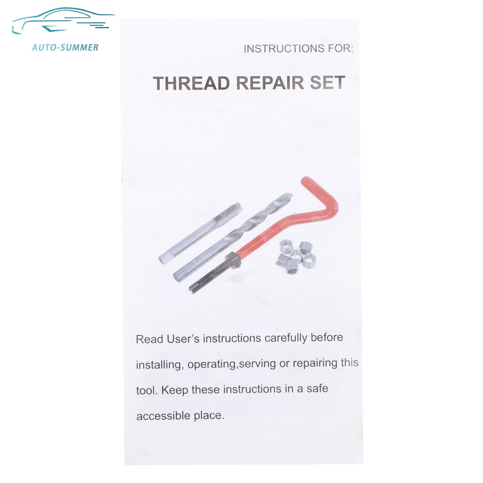 Helicoil Thread Repair Kit 338-Piece Rethreading Tool Kit SAE and Metric M5-M12