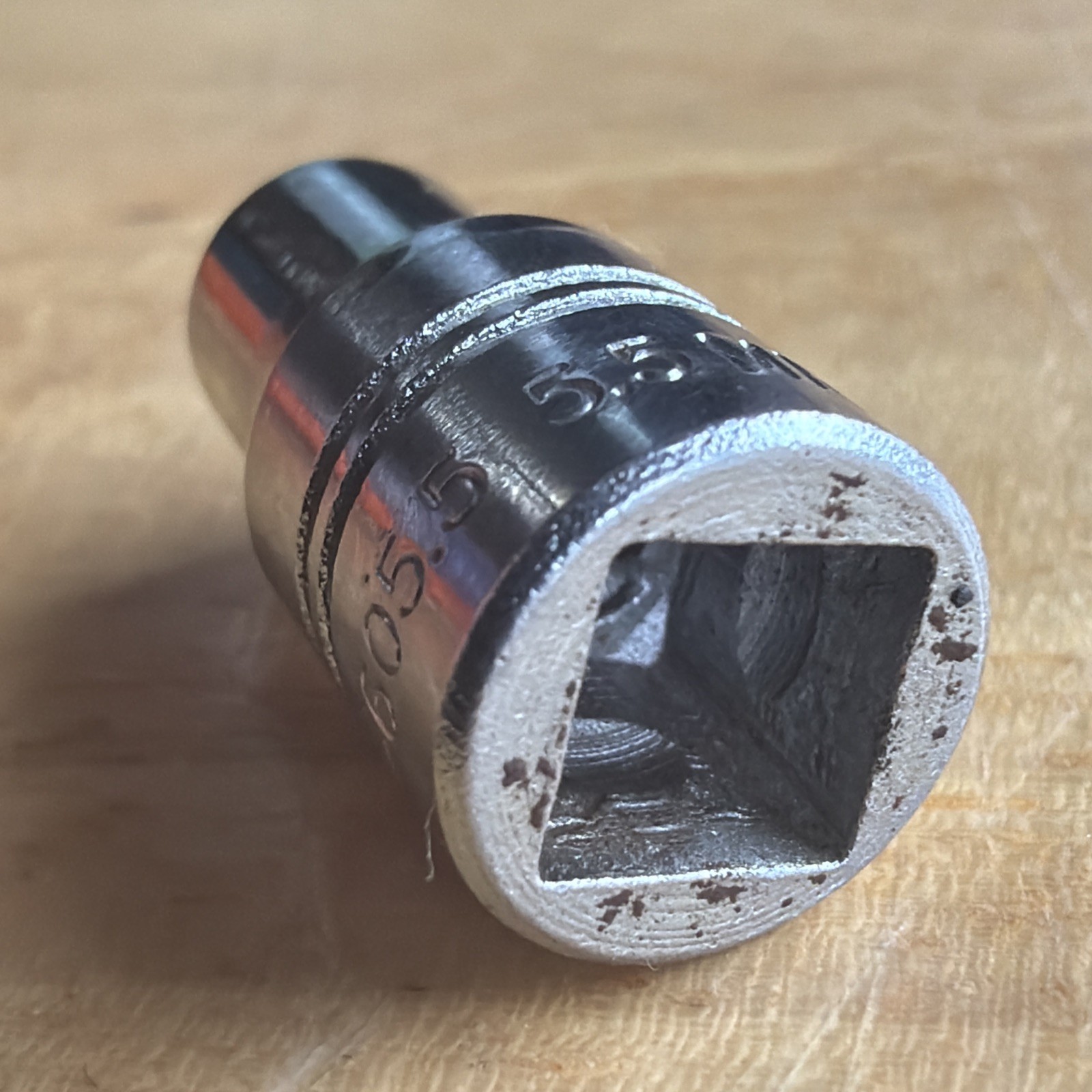 Vulcan x Williams Tools 5.5mm Shallow Socket 1/4″ Drive 6 Point MM-605.5 Vtg USA