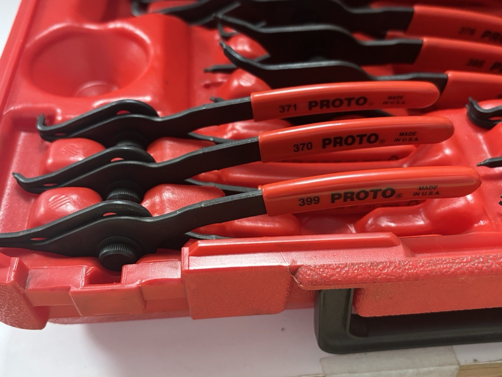 PROTO 360B Convertible Retaining Ring Pliers Set – 12 Piece – Made in USA