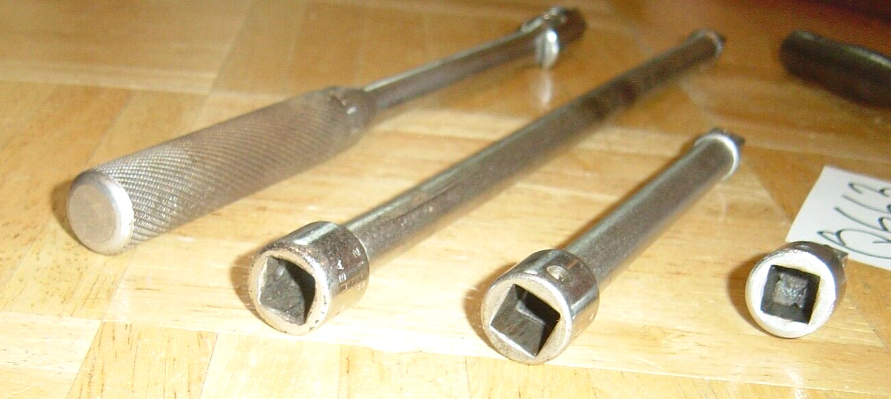 CORNWELL TOOLS 5 PIECE 3/8 DRIVE RATCHET + 3 EXTENSIONS & A 9 INCH BREAKER BAR
