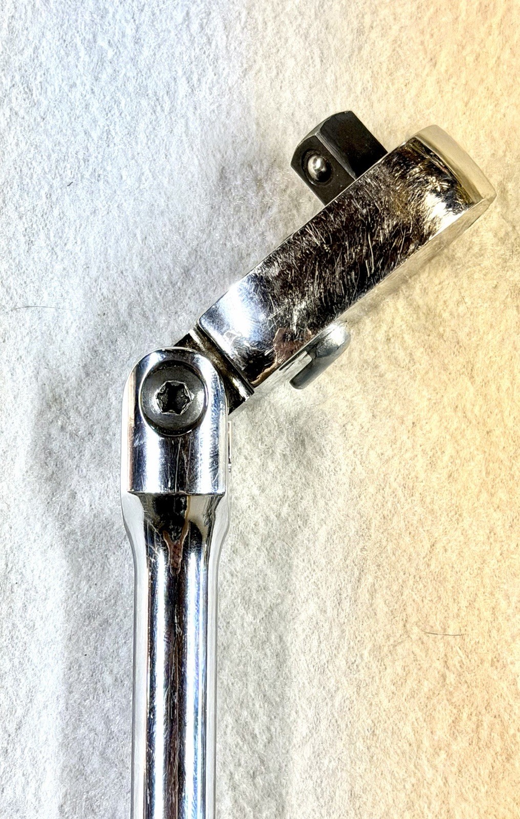 Snap-on FHLFD80AR 3/8 Flex Head Ratchet Classic Red Hard Handle Dual 80 USA Mint