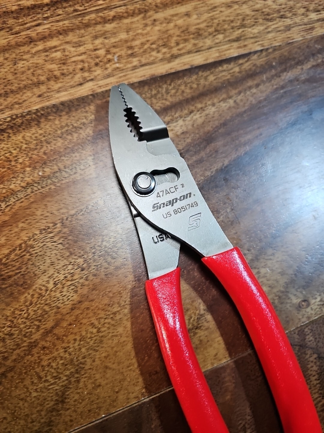 *NEW & UNUSED* Snap On 47ACF CLASSIC RED – Combo Slip Joint Pliers FREE SHIP
