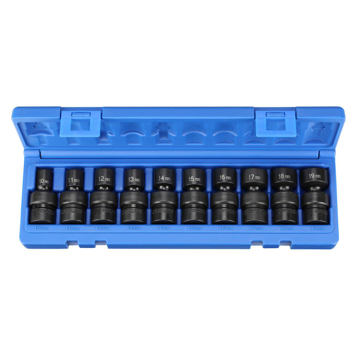 Grey Pneumatic 1210UM 3/8 Drive Metric Impact Socket Set Thin Wall Access