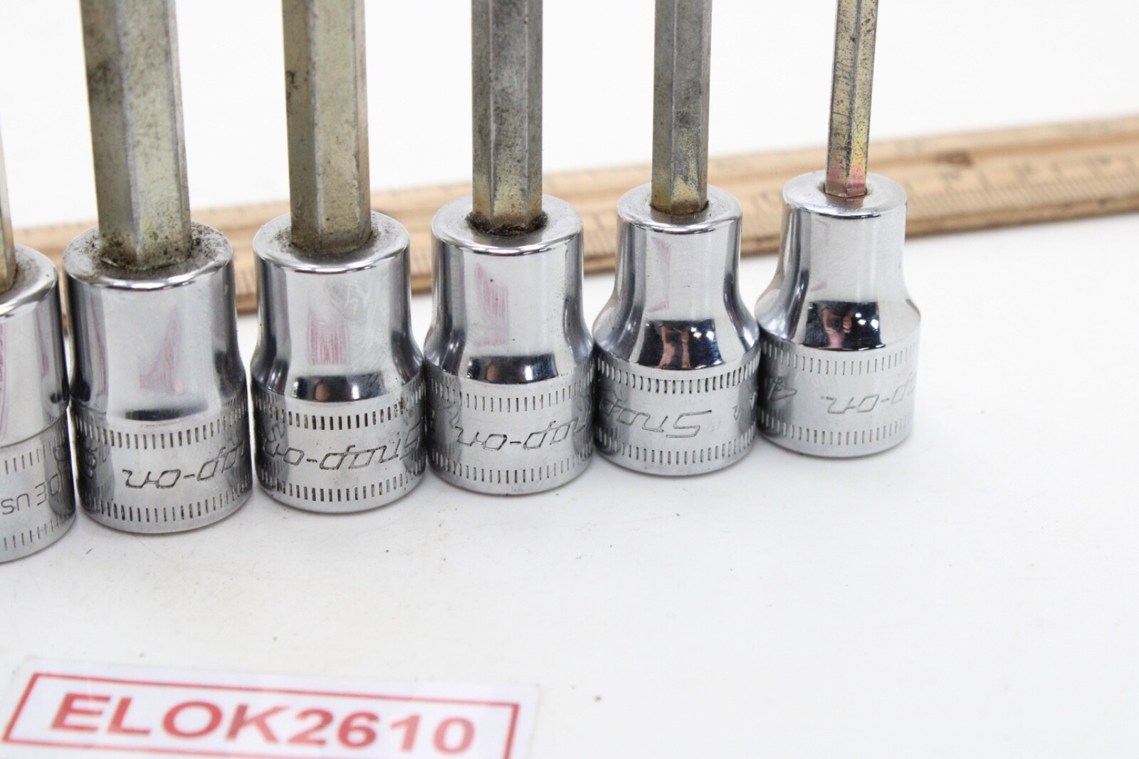 Snap-On FAML4E-FAML10E 4-10mm 6 Piece 3/8″ Drive Metric Long Hex Socket USA