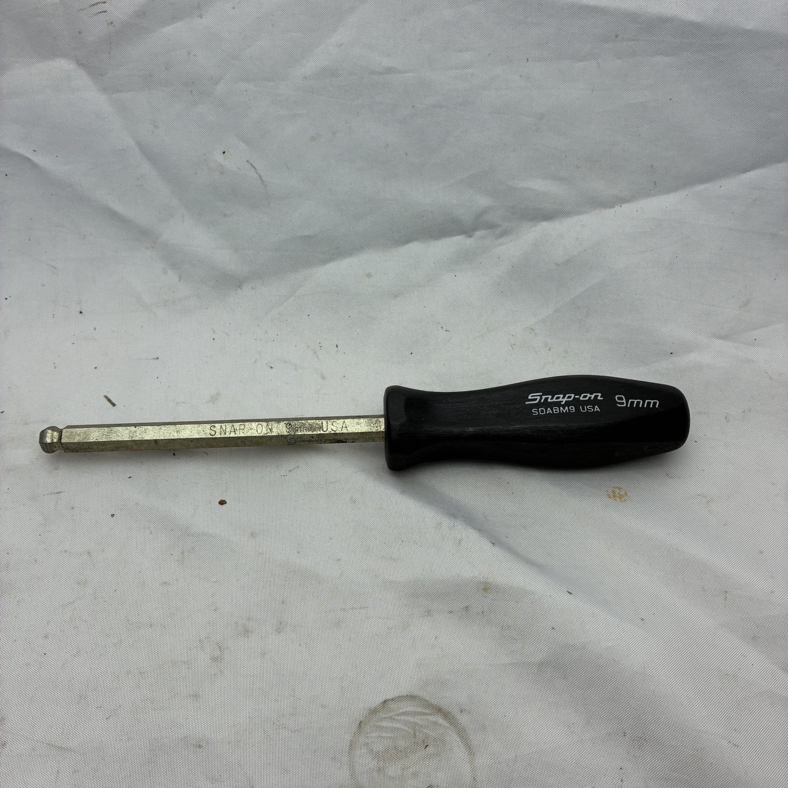 Snap-On SDABM9 9mm Ball Hex Head Driver Measuring 8-7/8» Long LTRK A-2