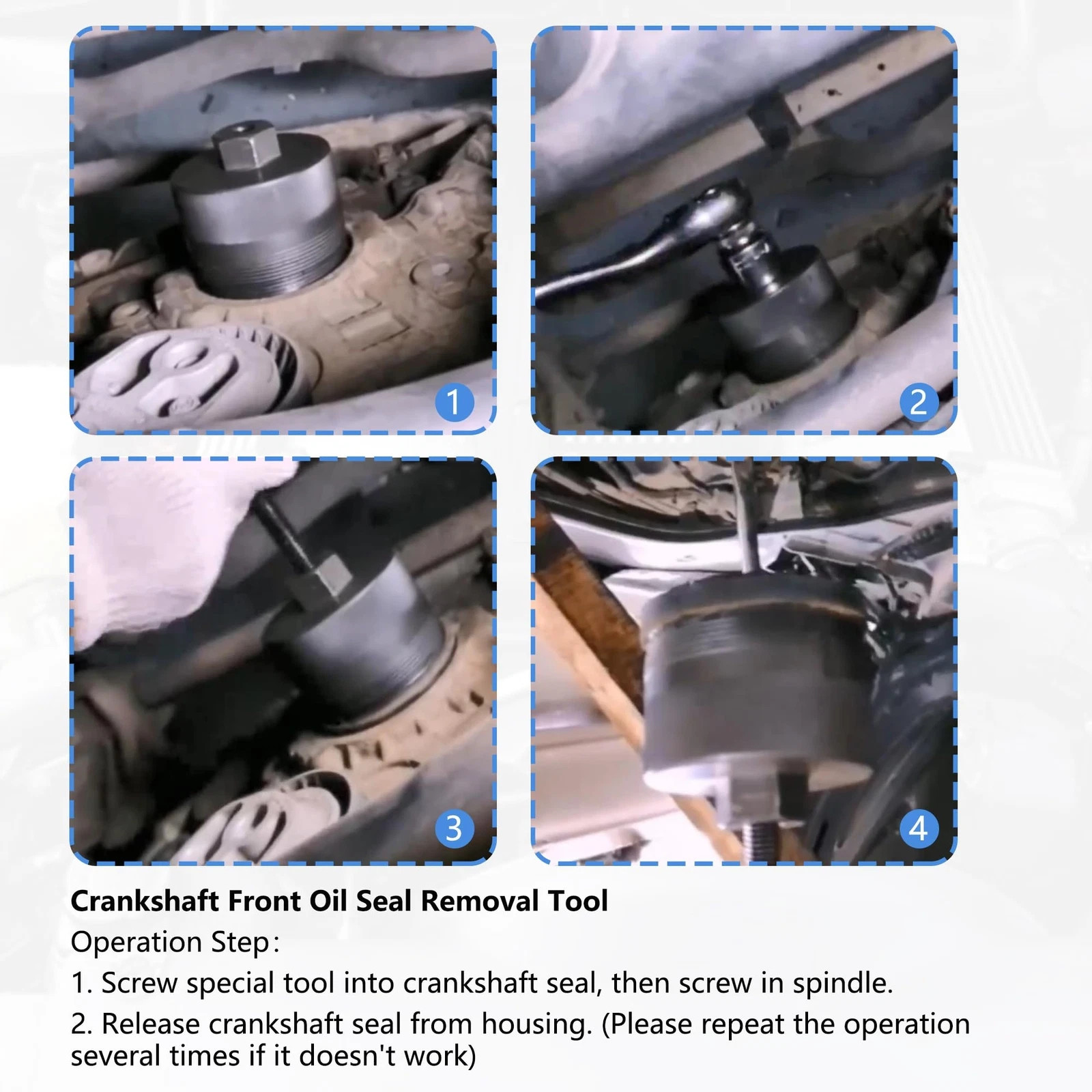 Engine Crankshaft Front & Rear Oil Seal Installation Removal Tool for BMW N55