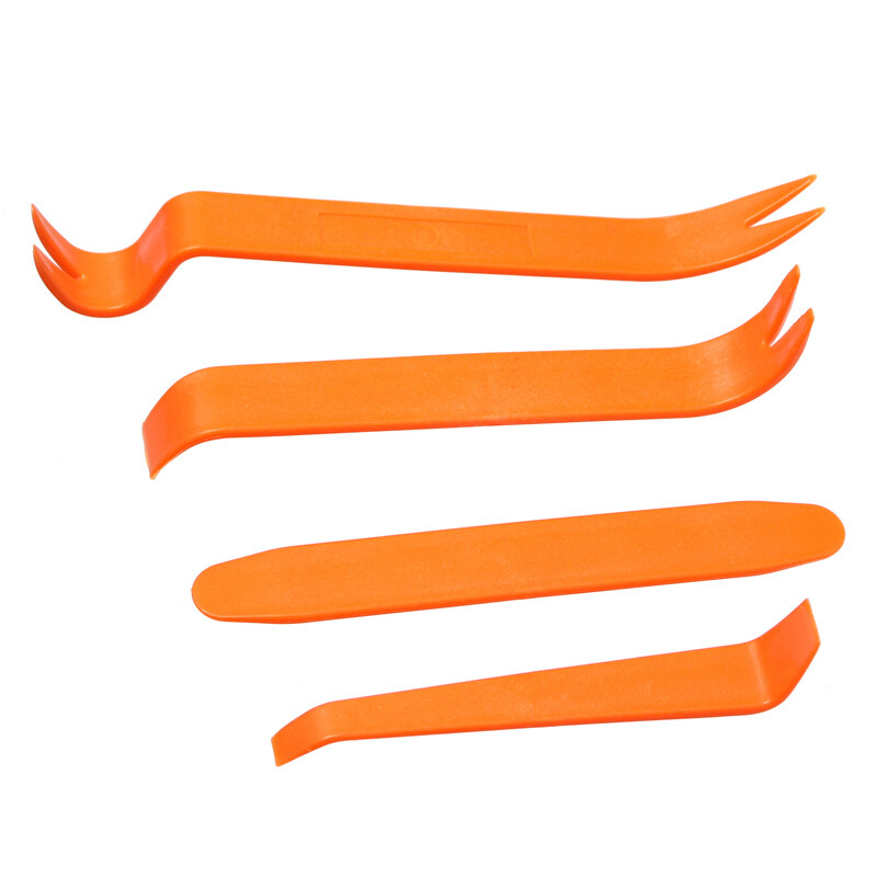 4PCs Car Door Trim Removal Tool Pry Panel Dash Radio Body Clip Installer Kit