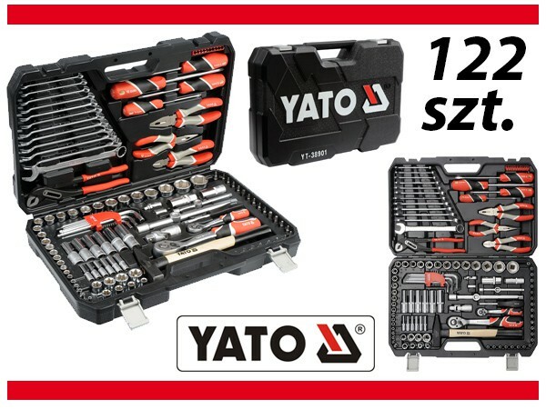 Yato YT-38901 122 Pc 1/2″ Mechanic Tool Set Ratchets Pliers Screwdrivers/Keys
