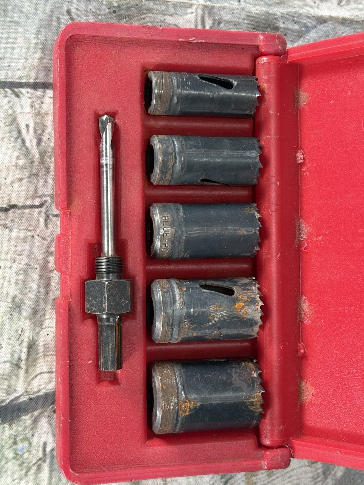 Blue-Point 6 Pc set hole saw arbor kit