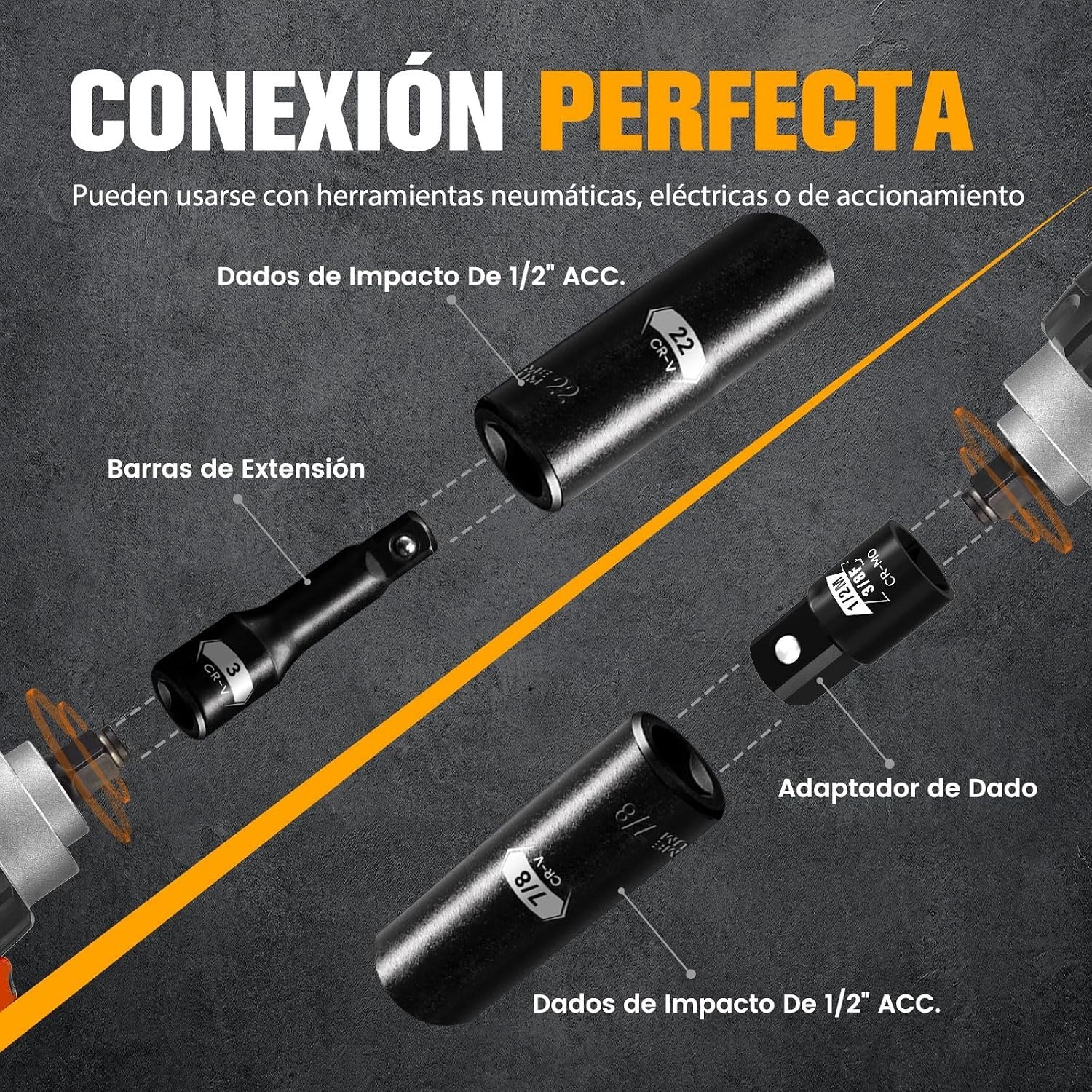 29-Piece 1/2″ Drive Impact Socket Set – Chrome Vanadium Steel Excellence