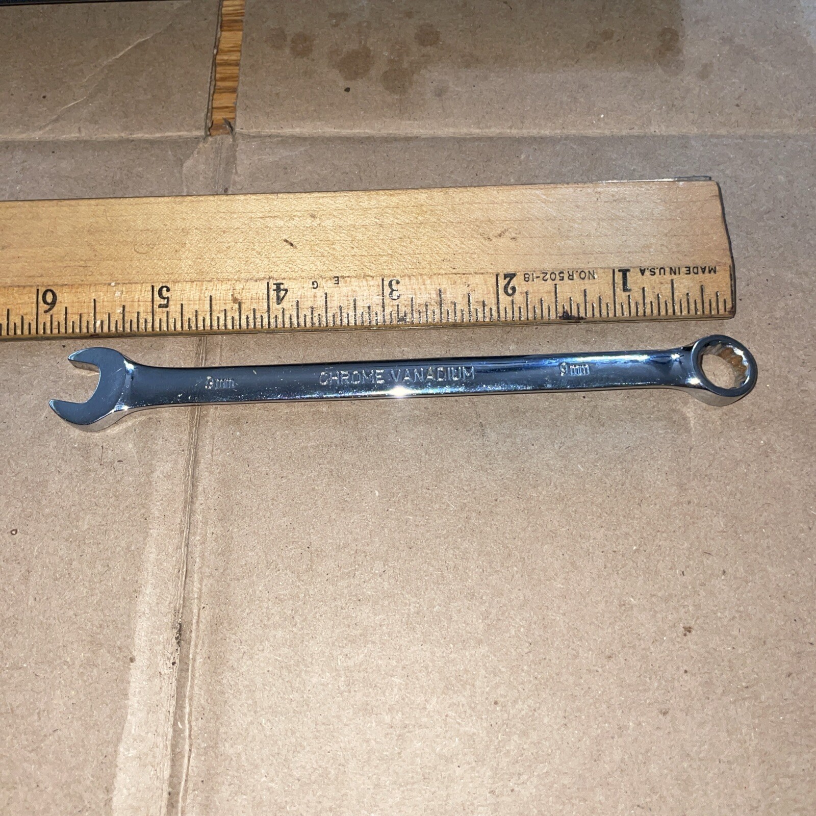 Vintage MasterForce 9MM Combination Wrench ! Ready To Do work ! See Photos !