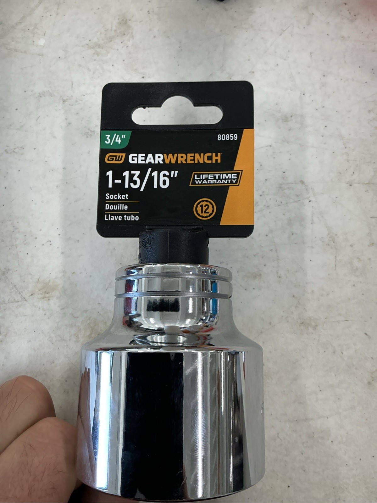 GearWrench 80859 3/4″ Drive 1-13/16″ 12 Point Socket