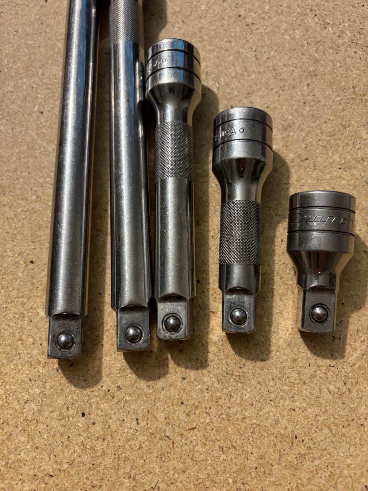 305ASX Snap-On Drive Knurled Chrome Socket Extension Set 5pc, 1/2″