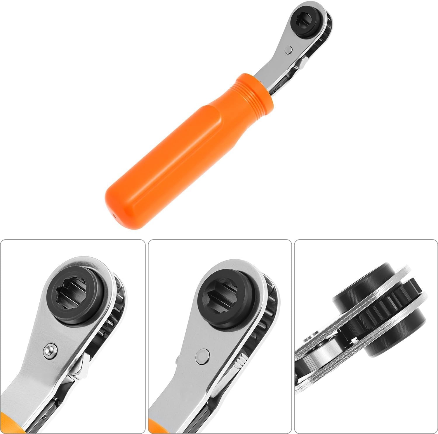 4 Piece Slack Adjuster Wrench & Tool Kit, Heavy Duty Truck Brake Service Set