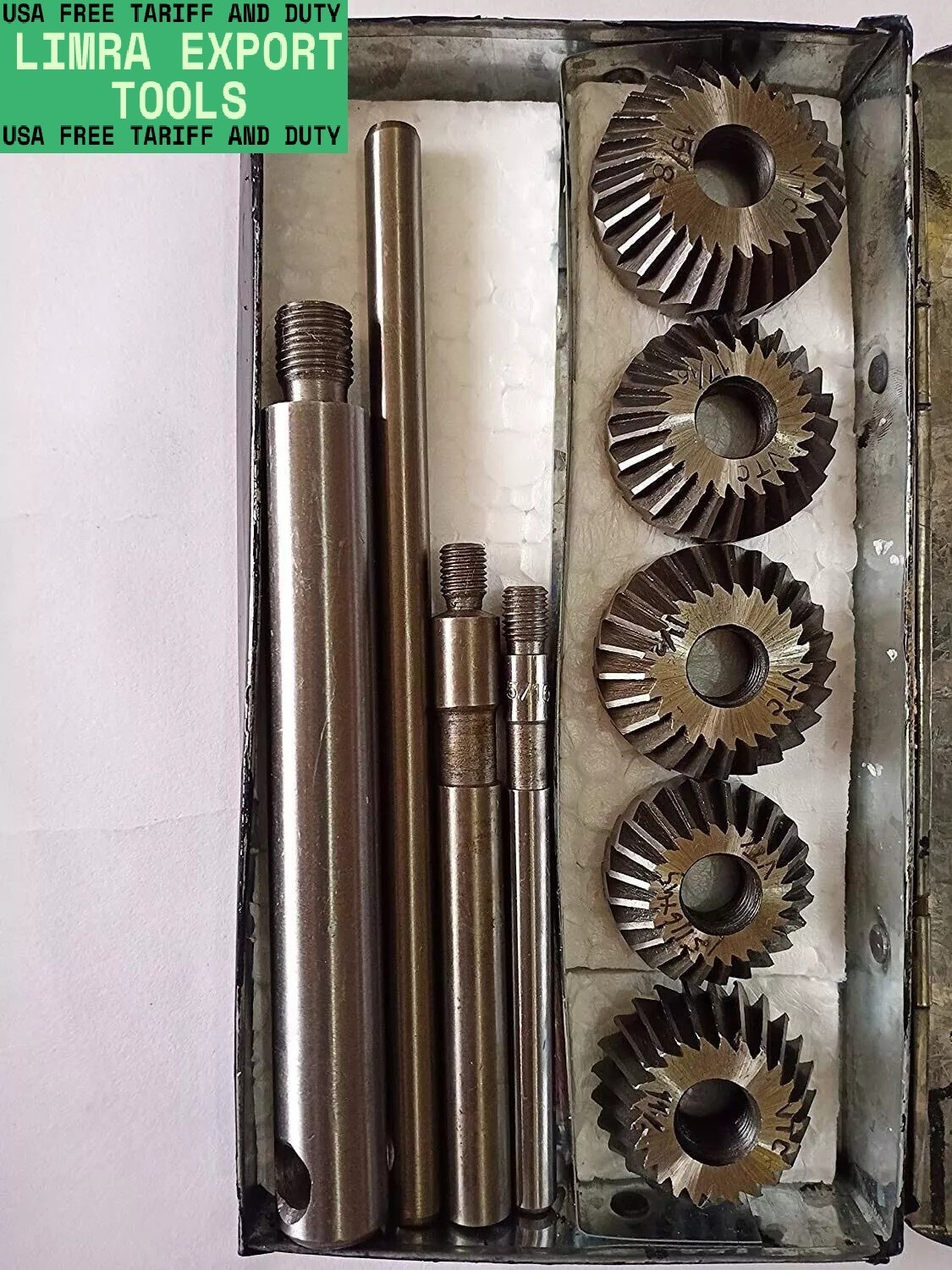 Valve Seat Face Cutter Set Of 5 Pcs Carbon Steel Kit Vintage Car Bike