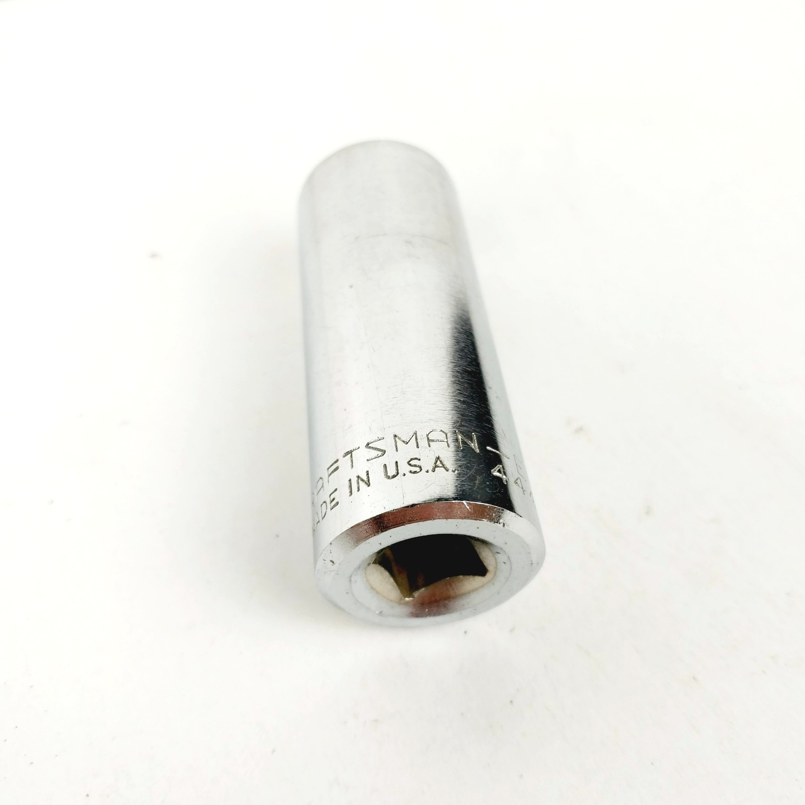 Vintage Craftsman USA Metric 17mm Deep Well Socket 6-Point 3/8″ Drive -EE- 44434