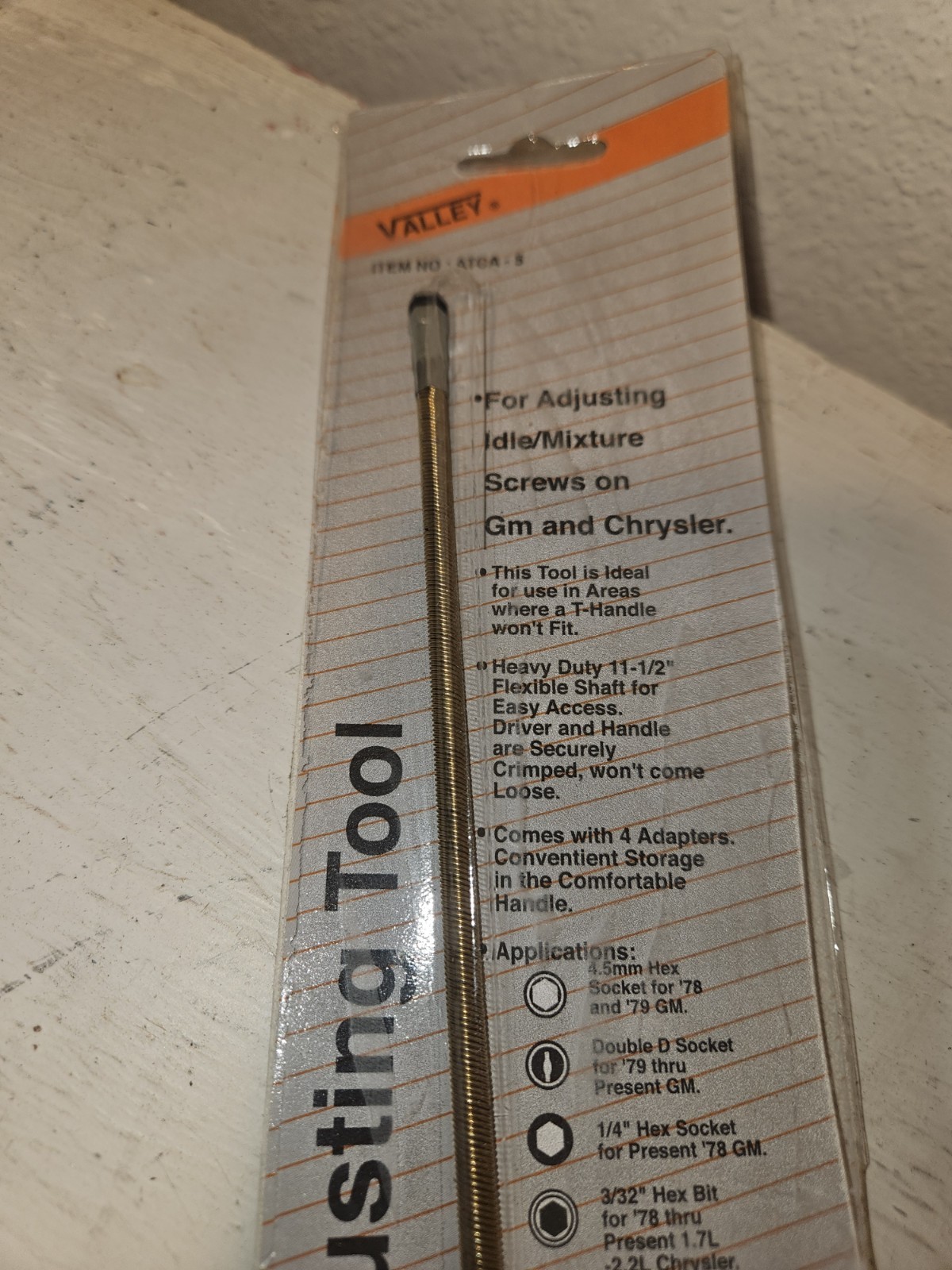 5-piece Valley Carburetor Adjusting Tool Item#ATCA-5 Use On GMC And Chrysler