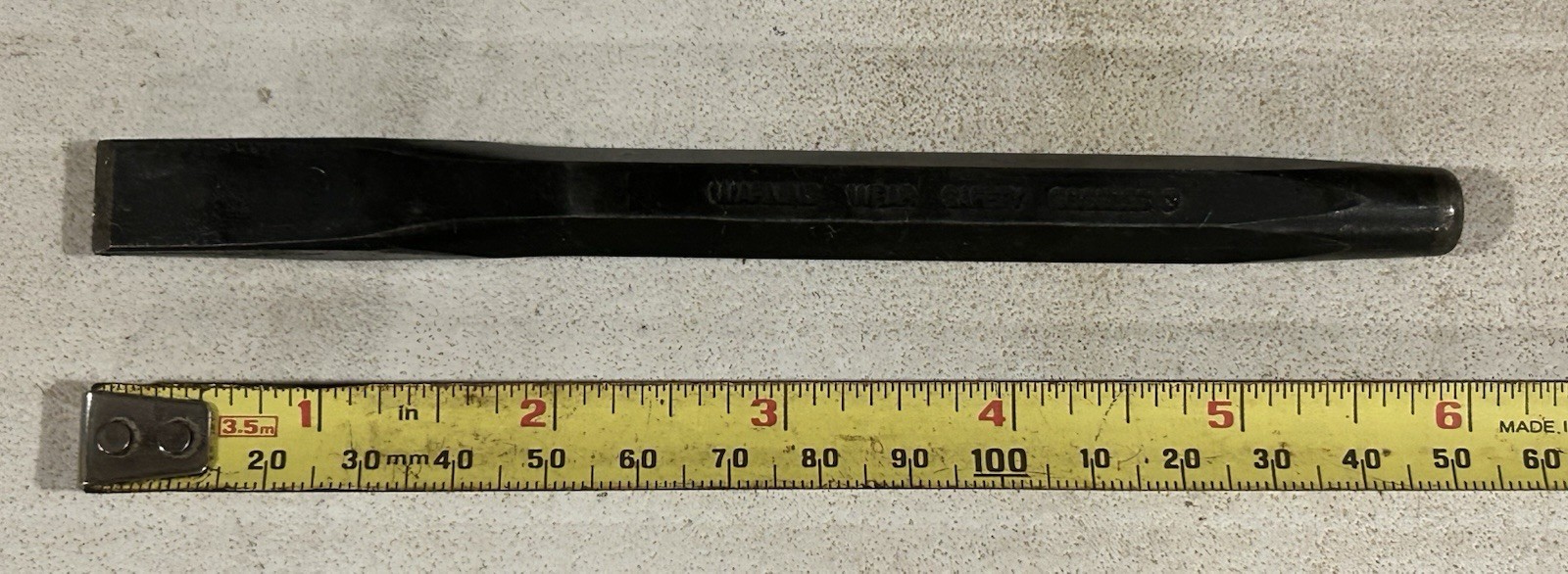 NOS. Snap On 1/2″ Flat Cold Chisel 6″ Long PPC816B USA