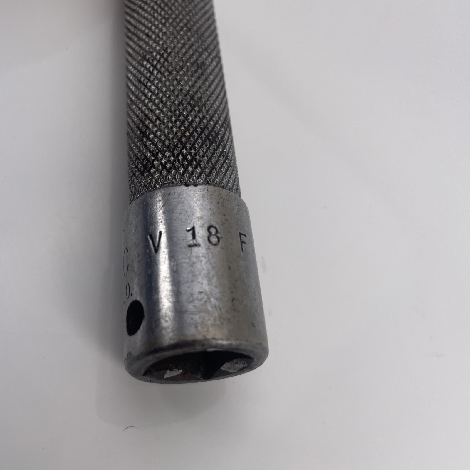 Mac Tools Rare 18″ Breaker Bar Early Sabina Ohio USA Extension Handle End V18-F