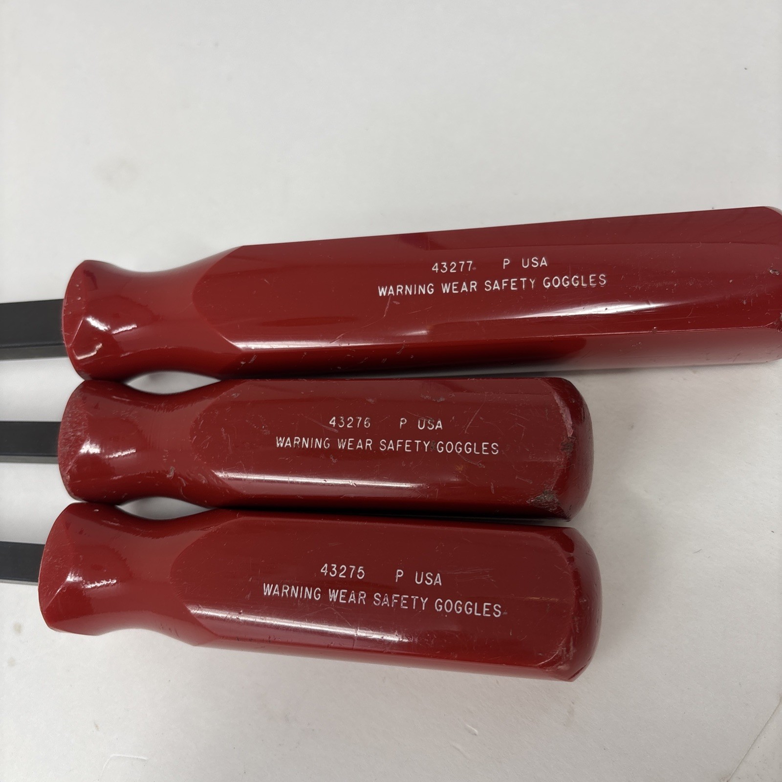 Craftsman 3 Piece Pry Bar Set #43275 12”, #43276 17”, & #43277 25” w/Red Handles