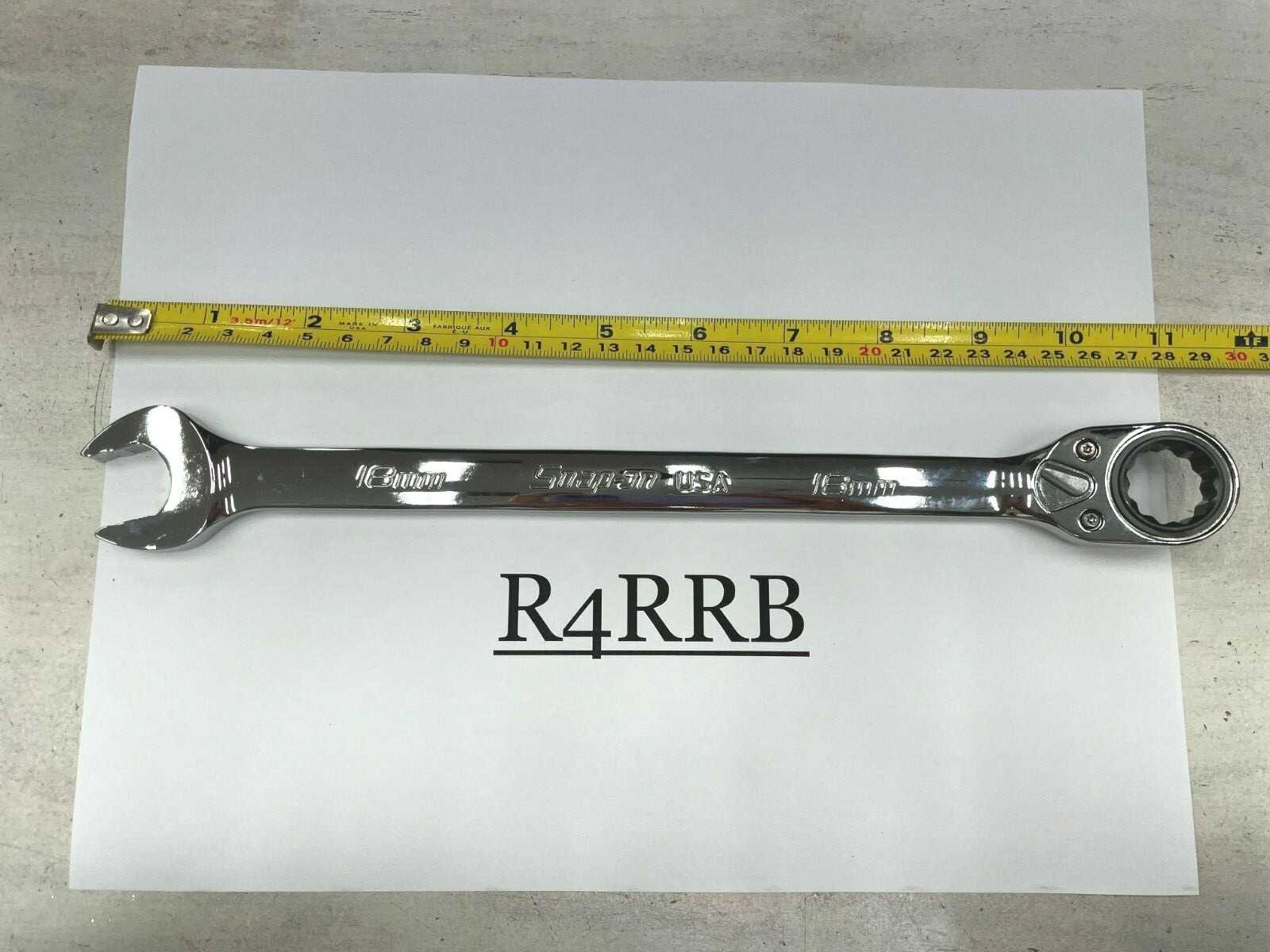Snap-on Tools USA NEW 18mm Metric Reversible Ratcheting Wrench SOXRRM18A