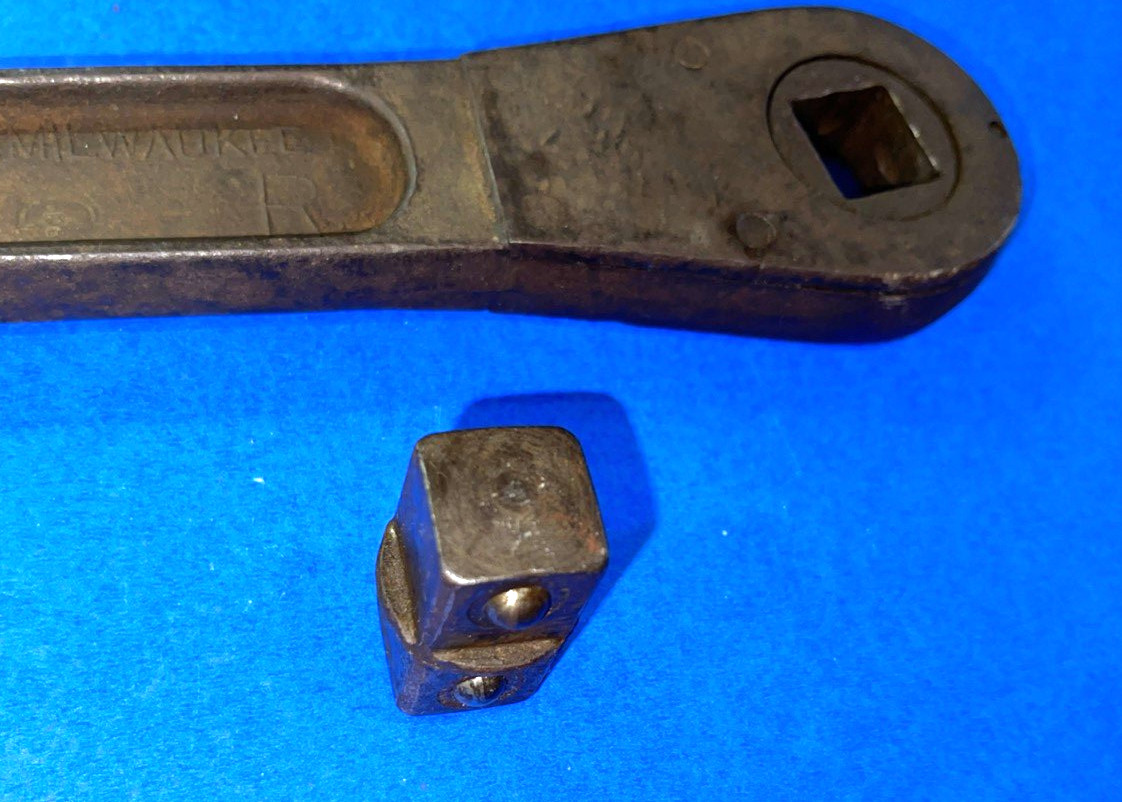 MILWAUKEE TOOLS VINTAGE 3/4 DRIVE TRUE FIT RATCHET WITH REMOVABLE NUB
