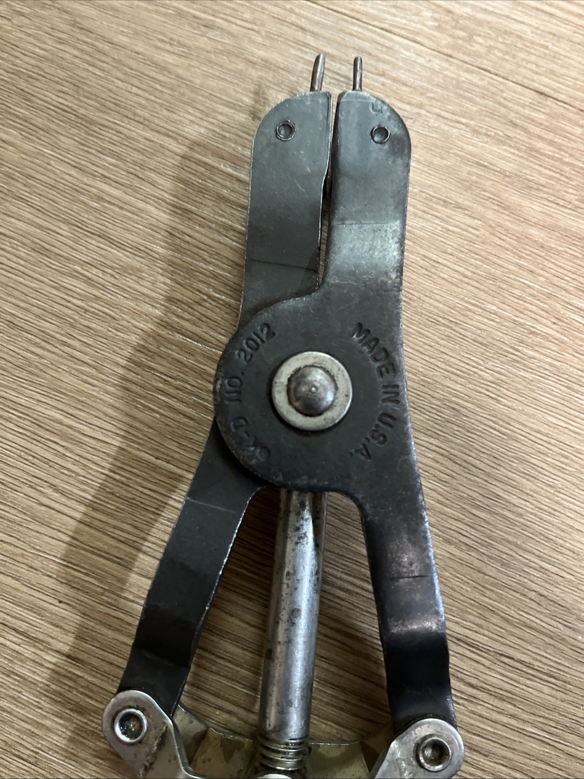 Vintage K-D No 2012 Snap Ring Pliers Turn Screw Adjustment Made in USA Used