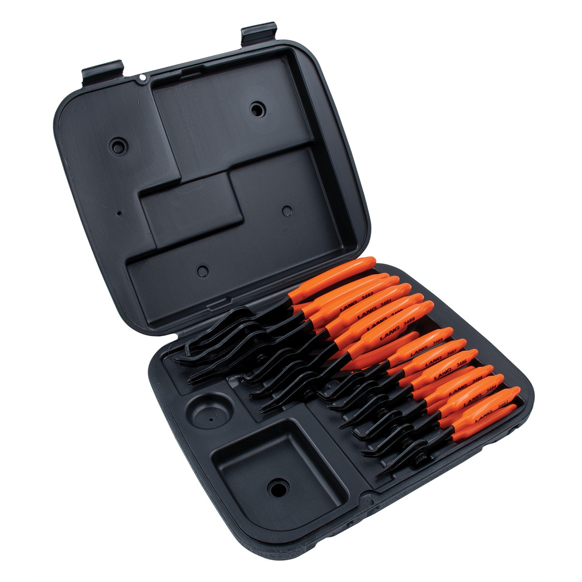 Lang Tools 3495 Snap Ring Pliers Set 12 Piece Internal External with Case
