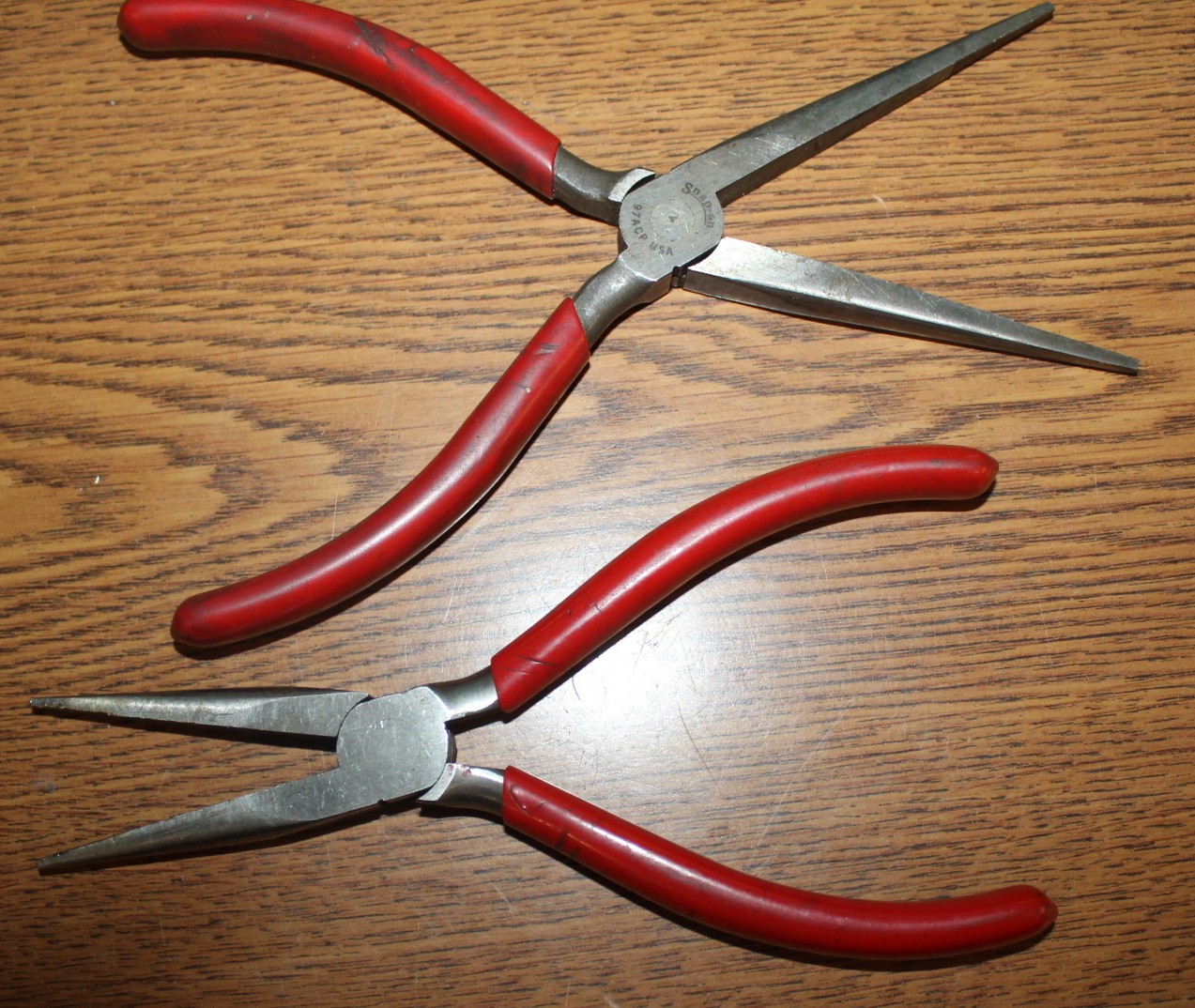 Snap-On 96ACP 7-1/2″ & 97ACP 8″ Red Handled Needle Nose pliers BOTH