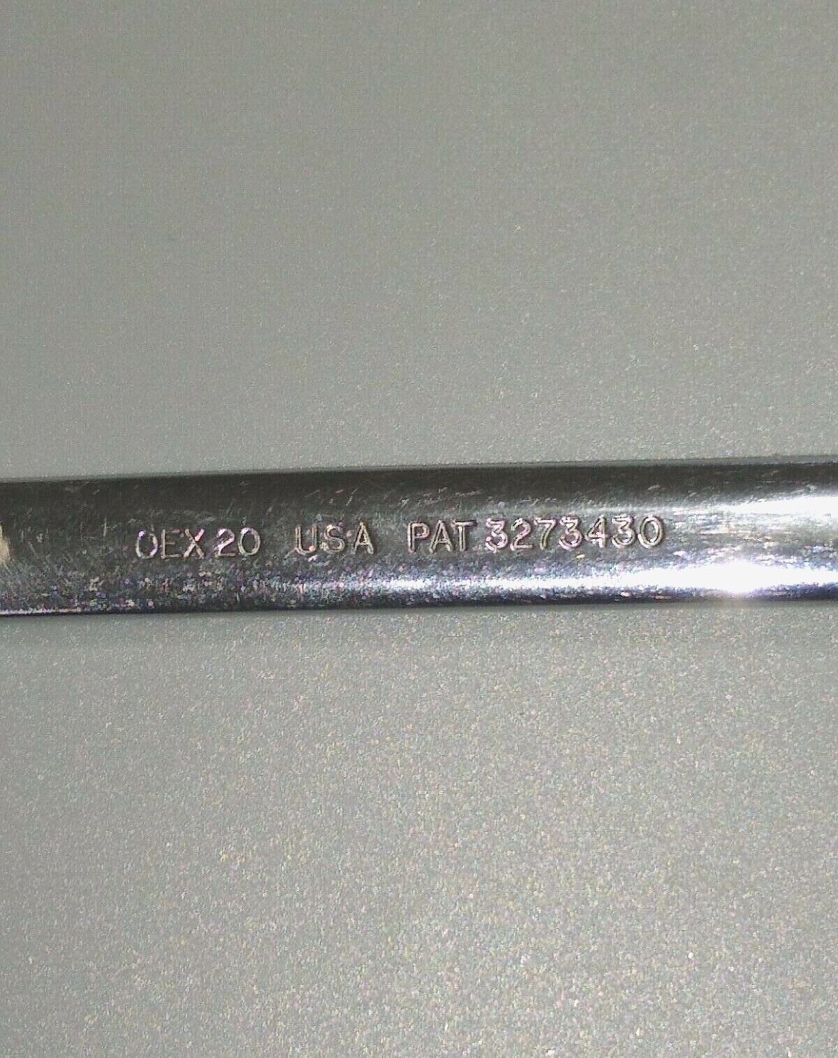 Snap on OEX-20, 5/8″ Combination Wrench, 12 Point, OFFSET. 8.6″ Long.