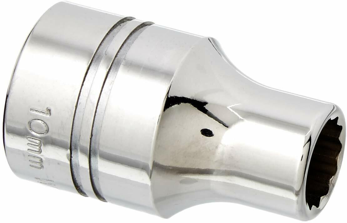 1/2″ Drive Shallow Sockets, 12 Point, Metric, High-Polished Chrome, Williams