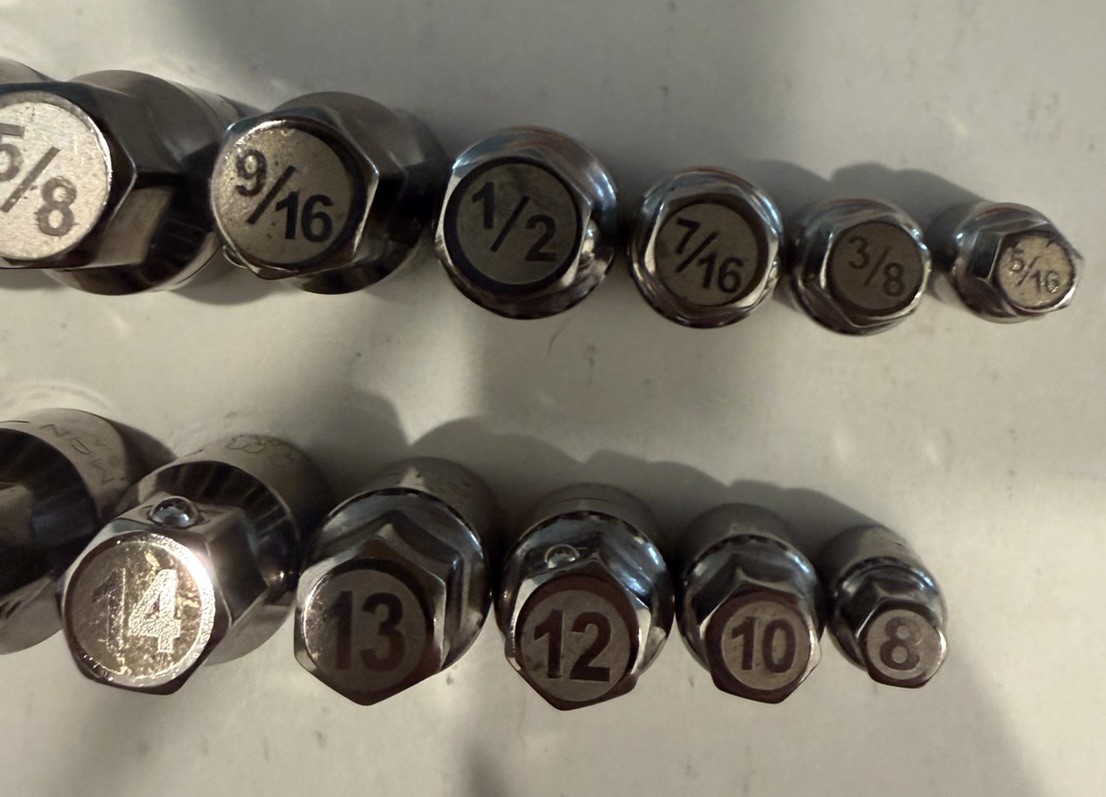 CRAFTSMAN 42801 42800 LOW PROFILE RATCHET WRENCH SOCKETS METRIC SAE 15Pc Vintage