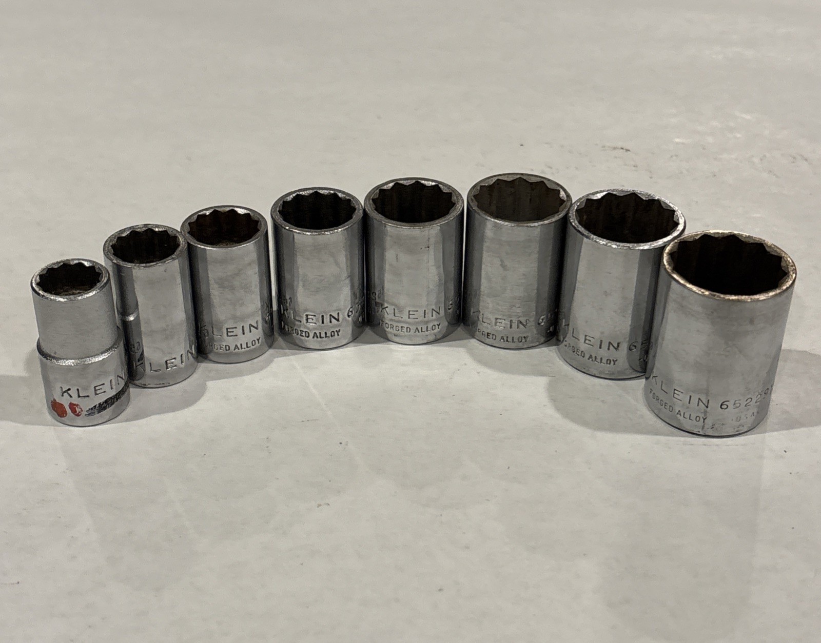 1/2-Inch Drive shallow 12 point Socket Lot, 8 Piece Klein Tools USA