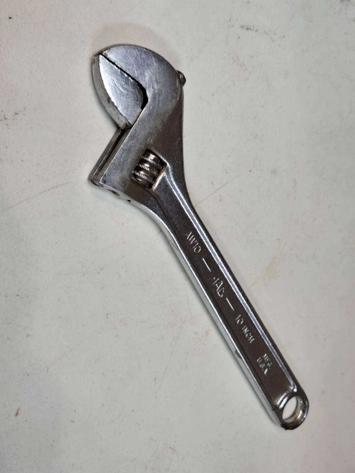 Vintage Mac Tools AW10 10”/250mm Adjustable «Crescent» Wrench Made In USA