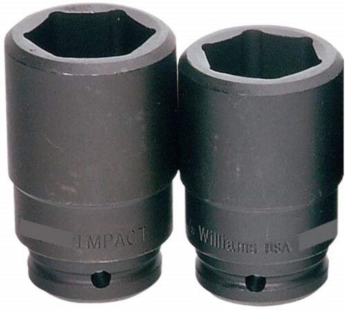3/4″ Drive Deep Impact Socket, 6 Point, S.A.E, Black Industrial Finish, Williams