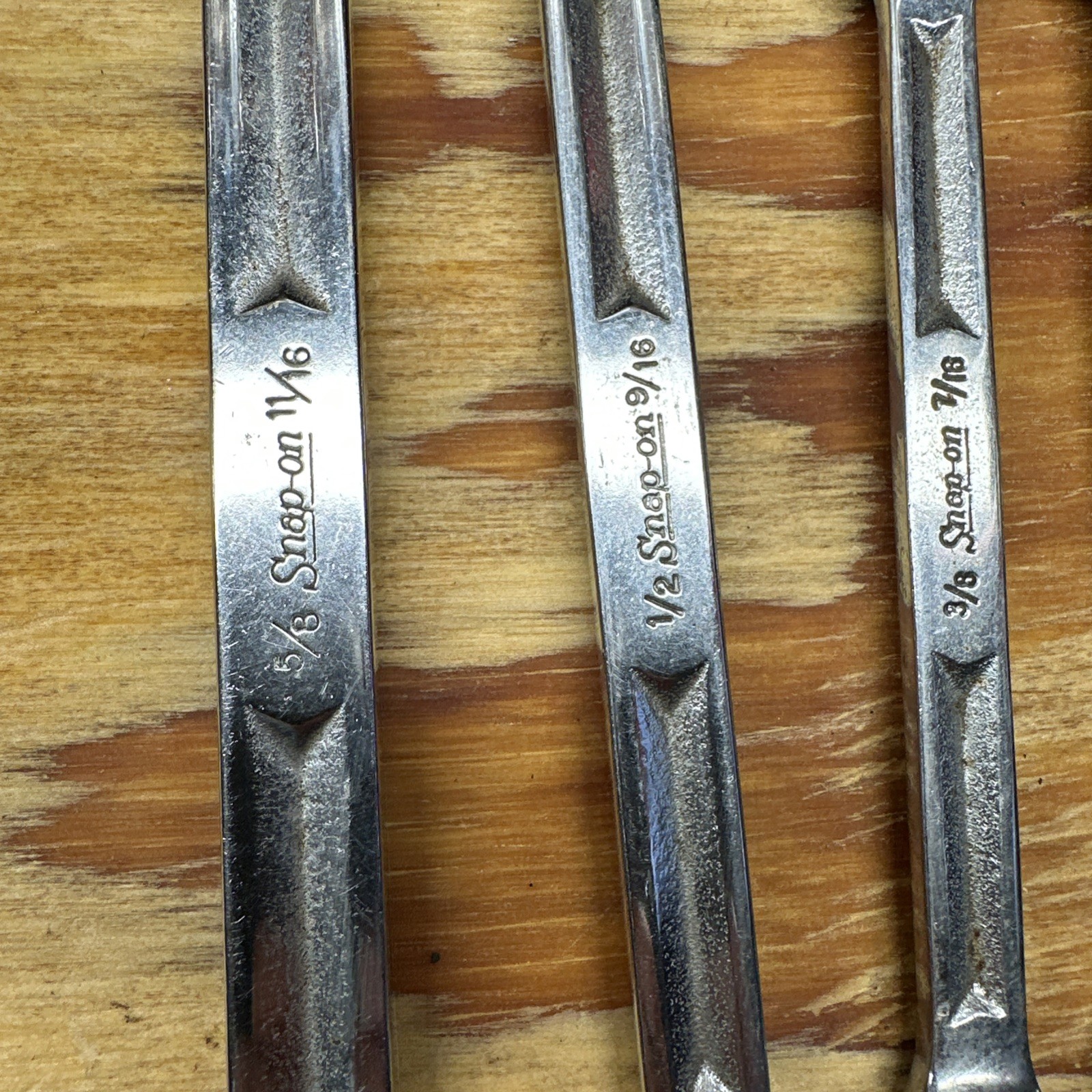 SNAP-ON RXH 4 PC SAE 6 POINT FLARE NUT LINE WRENCH 3/8″ – 11/16″ USA !!