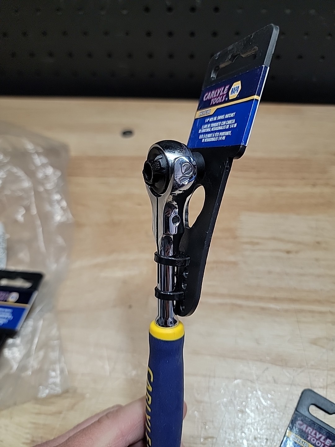 Carlyle Napa Tools RH14S100 1/4 Hex Swivel Head Ratchet Wrench Brand New!