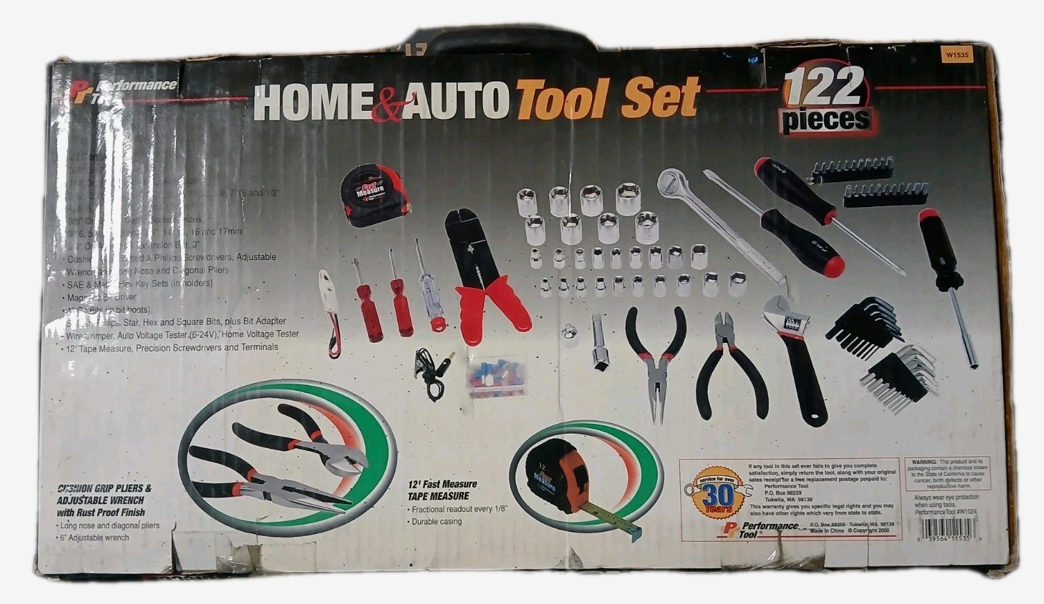 Performance Tools W1535 122 Piece Tool Set