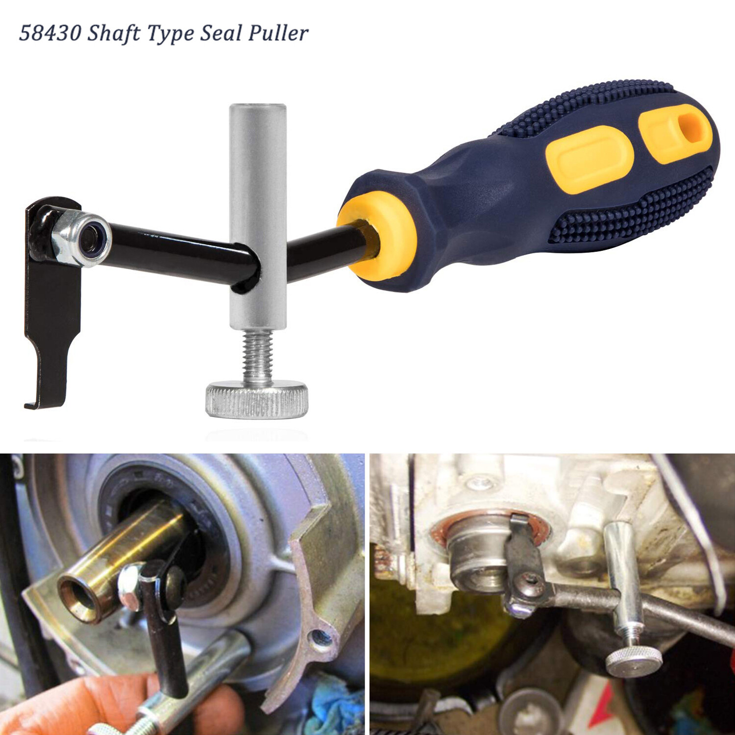 58430 Shaft Type Seal Puller Removes Cam Shaft Crank Shaft Seals Automotive-Tool