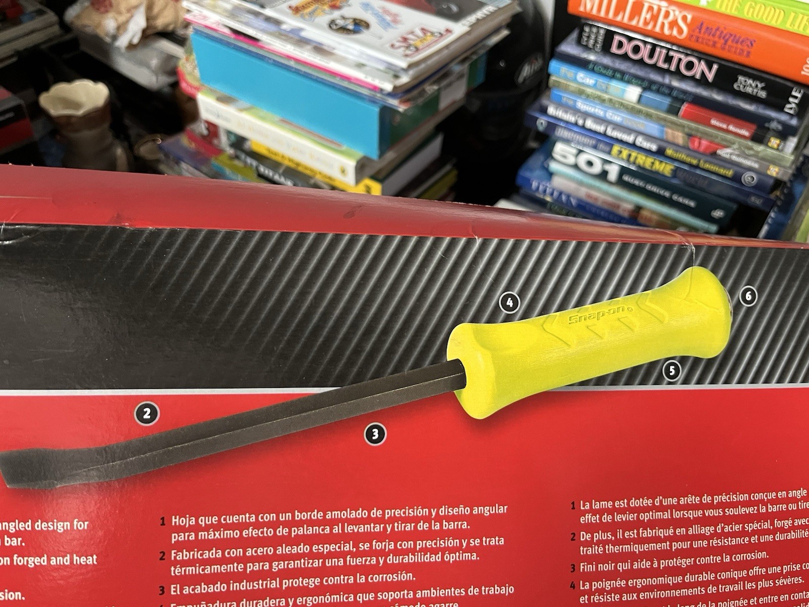 New Snap On Striking Pry Bar Heavy Duty 18” Bright Hi Vis Yellow made in USA