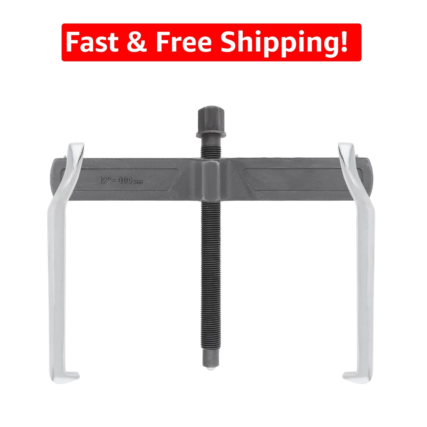 Versatile 12-Inch Reversible Gear Puller for Damage-Free Removal of Components