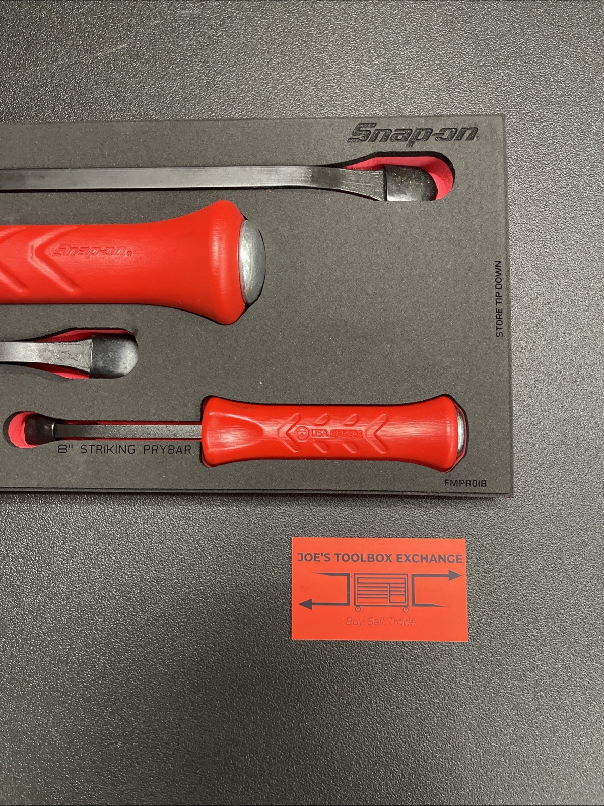 Snap-on Tools USA NEW 5-Piece RED Striking Prybar & Chisel Foam Set SPBSDC705FR